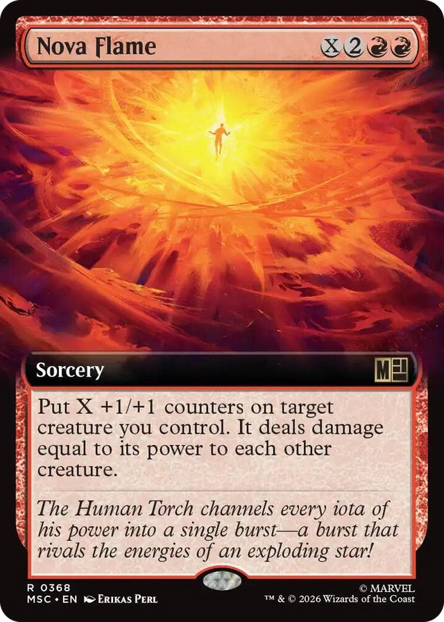 0368 Nova Flame (Extended Art) R Commander: Marvel Super Heroes