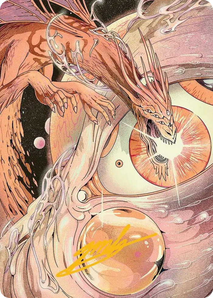 Nova Hellkite Art Card (40/54) (Gold-Stamped Signature) #40 S - Art Series: Edge of Eternities Pokemon card