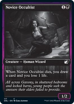Novice Occultist #117 C - Innistrad: Double Feature Pokemon card