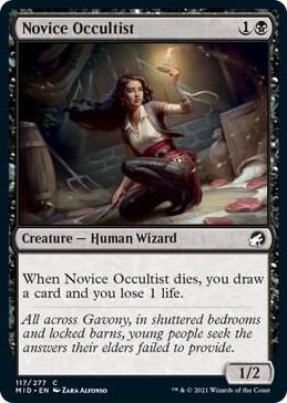 0117 Novice Occultist C Innistrad: Midnight Hunt