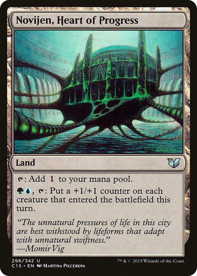 Novijen, Heart of Progress #296 U - Commander 2015 Pokemon card