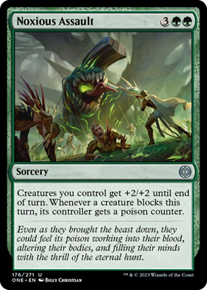 Noxious Assault #176 U - Phyrexia: All Will Be One Pokemon card