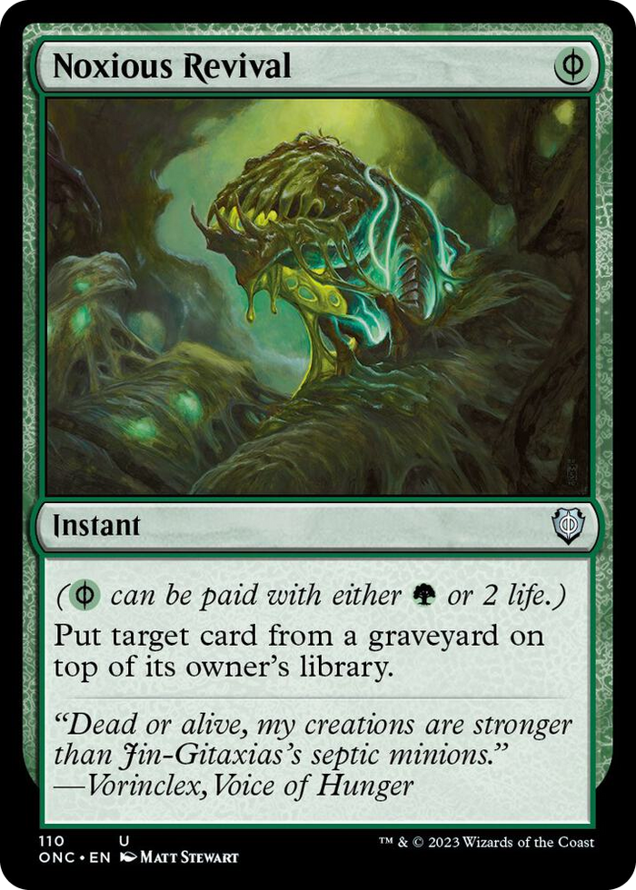 Noxious Revival #110 U - Commander: Phyrexia: All Will Be One Pokemon card