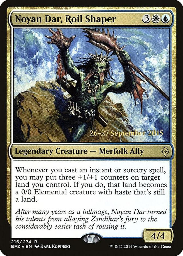 0216 Noyan Dar, Roil Shaper R Prerelease Cards