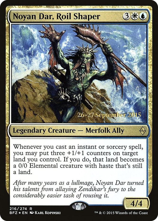 Noyan Dar, Roil Shaper #216 R - Prerelease Cards Pokemon card