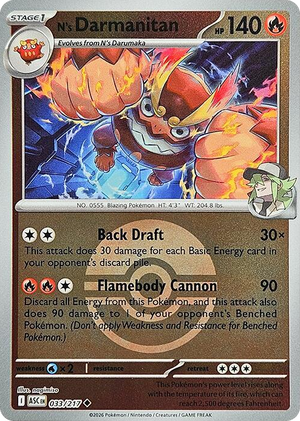 0033 N's Darmanitan (Poke Ball) Uncommon Ascended Heroes