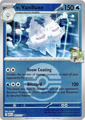 0051 N's Vanilluxe (Poke Ball) Uncommon Ascended Heroes