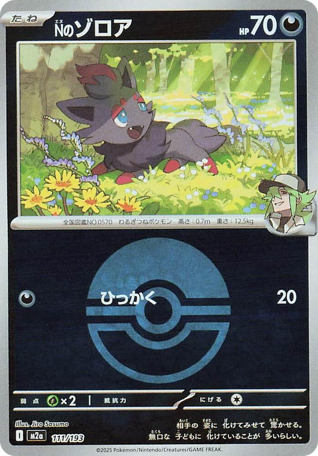 0111 N's Zorua (Poke Ball Pattern) High Class Pack: MEGA Dream ex