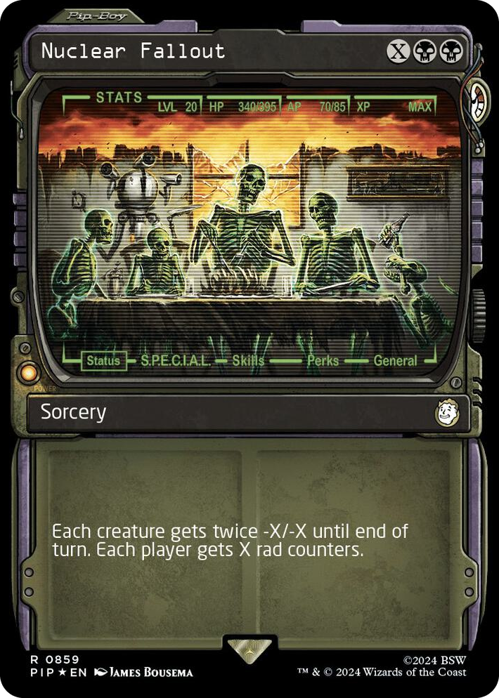 0859 Nuclear Fallout (Showcase) (Surge Foil) R Universes Beyond: Fallout