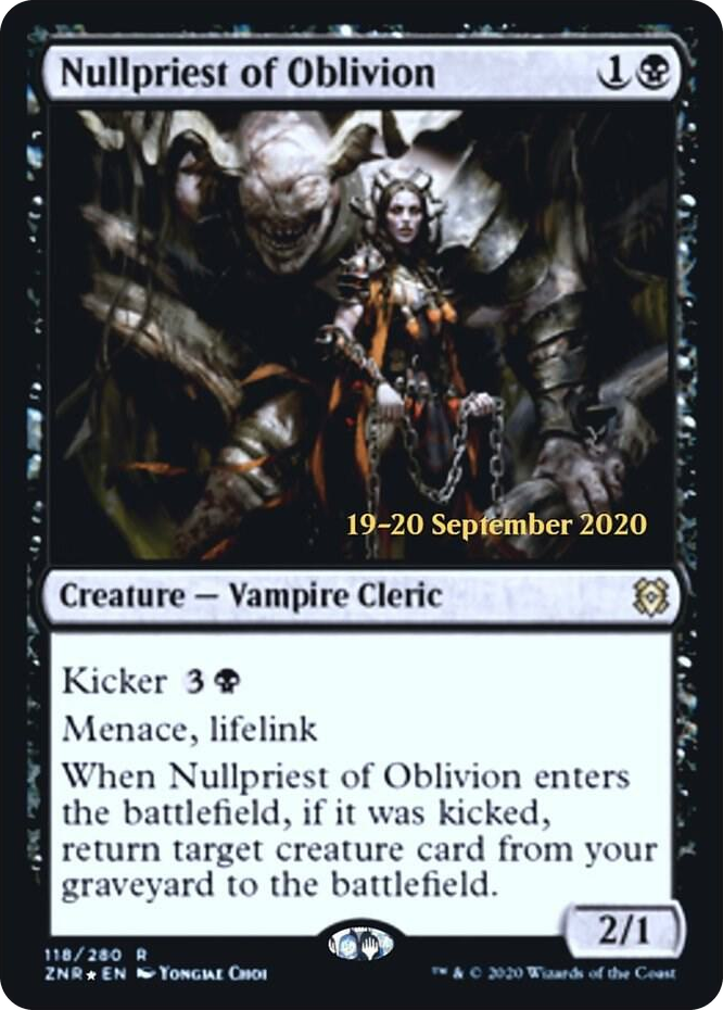 Nullpriest of Oblivion #118 R - Prerelease Cards Pokemon card