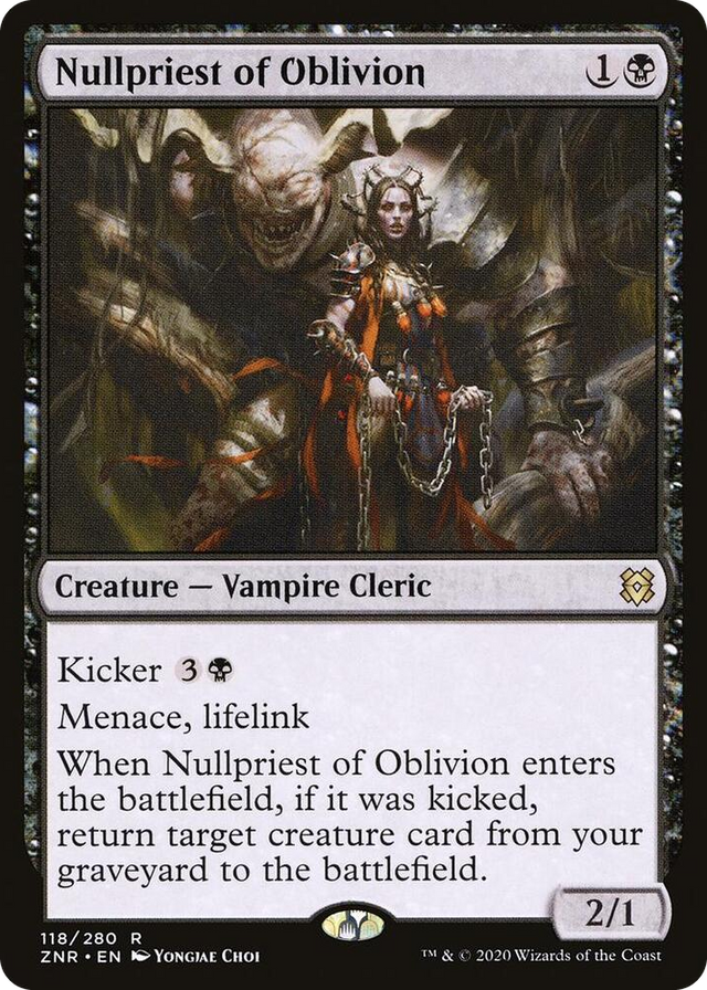 0118 Nullpriest of Oblivion R Zendikar Rising