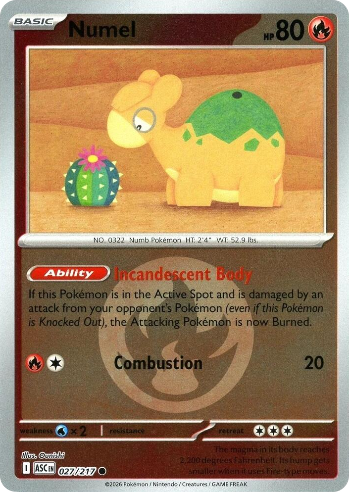 0027 Numel - 027/217 (Energy Symbol Pattern) Common Ascended Heroes