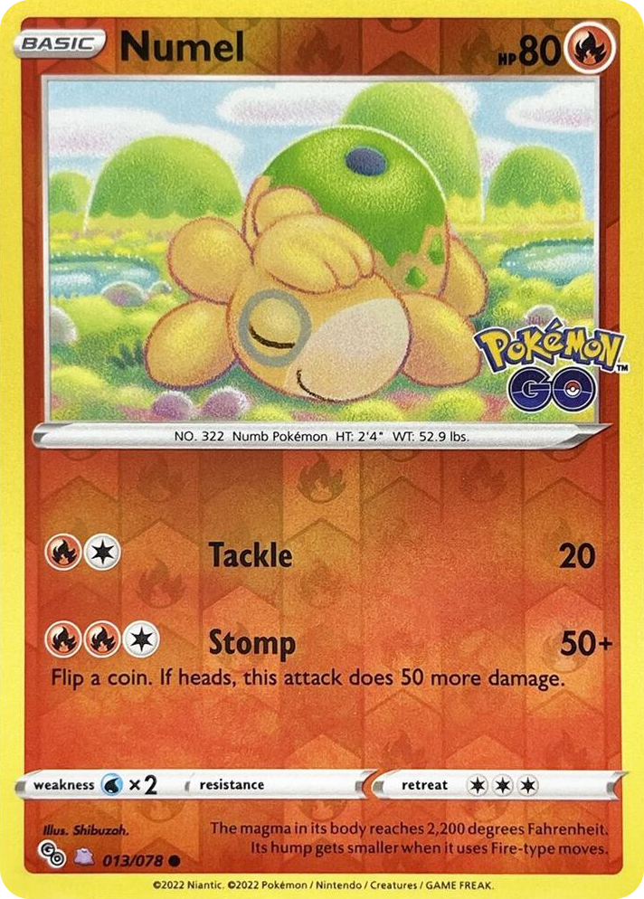 0013 Numel (Peelable Ditto) Common Pokemon GO