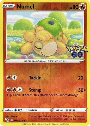 0013 Numel (Peelable Ditto) Common Pokemon GO