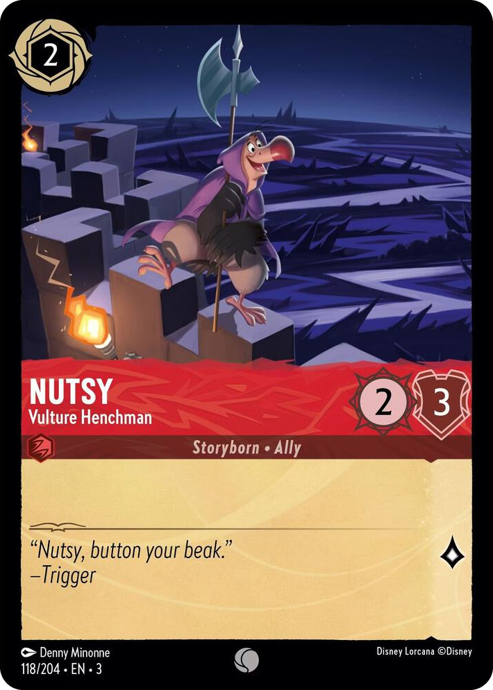 0118 Nutsy - Vulture Henchman Common Into the Inklands