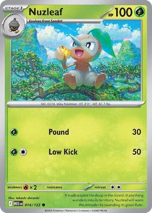 0014 Nuzleaf Common Mega Evolution
