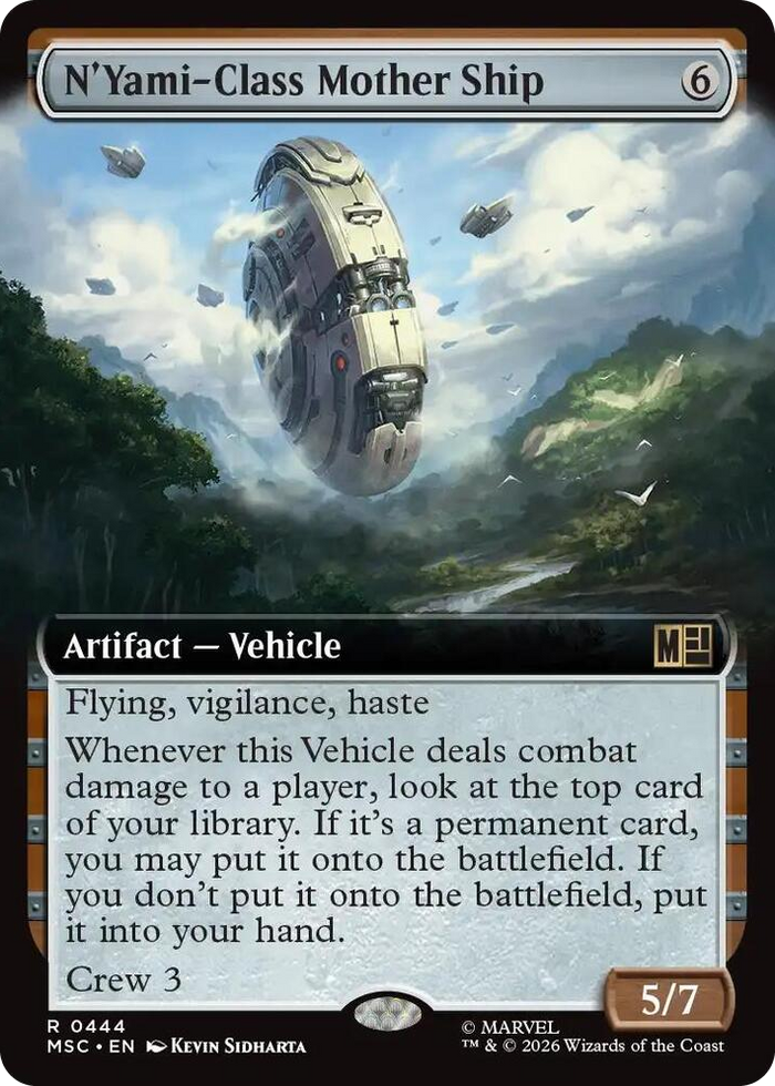N'Yami-Class Mother Ship (Extended Art) #444 R - Commander: Marvel Super Heroes Pokemon card