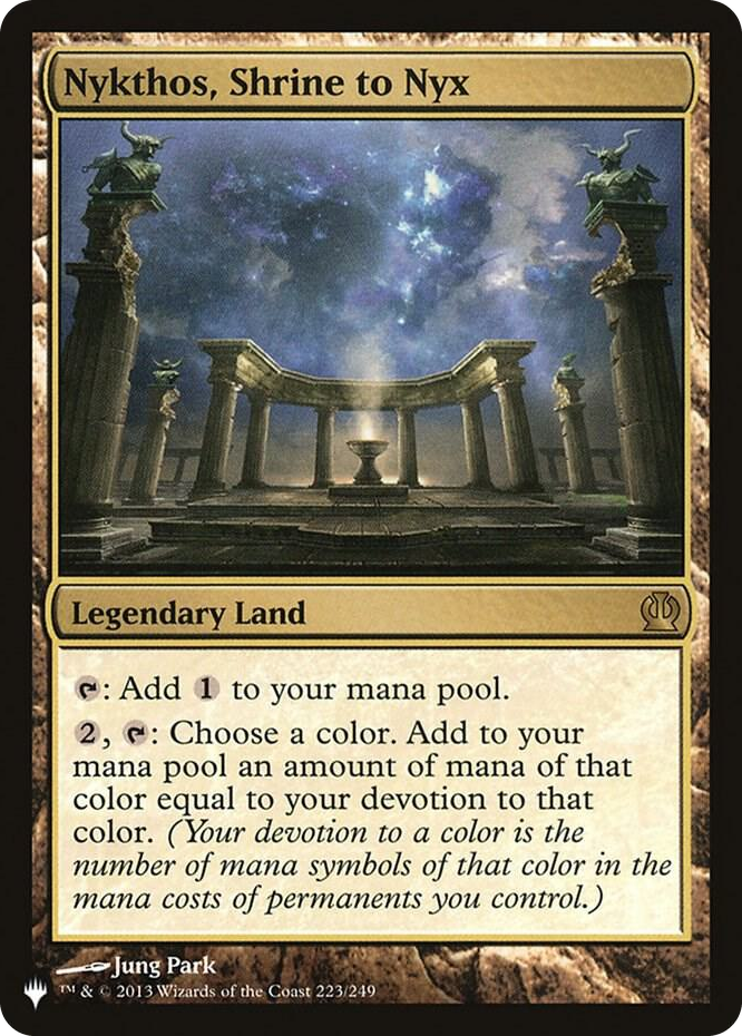 Nykthos, Shrine to Nyx #223 R - The List Reprints Pokemon card