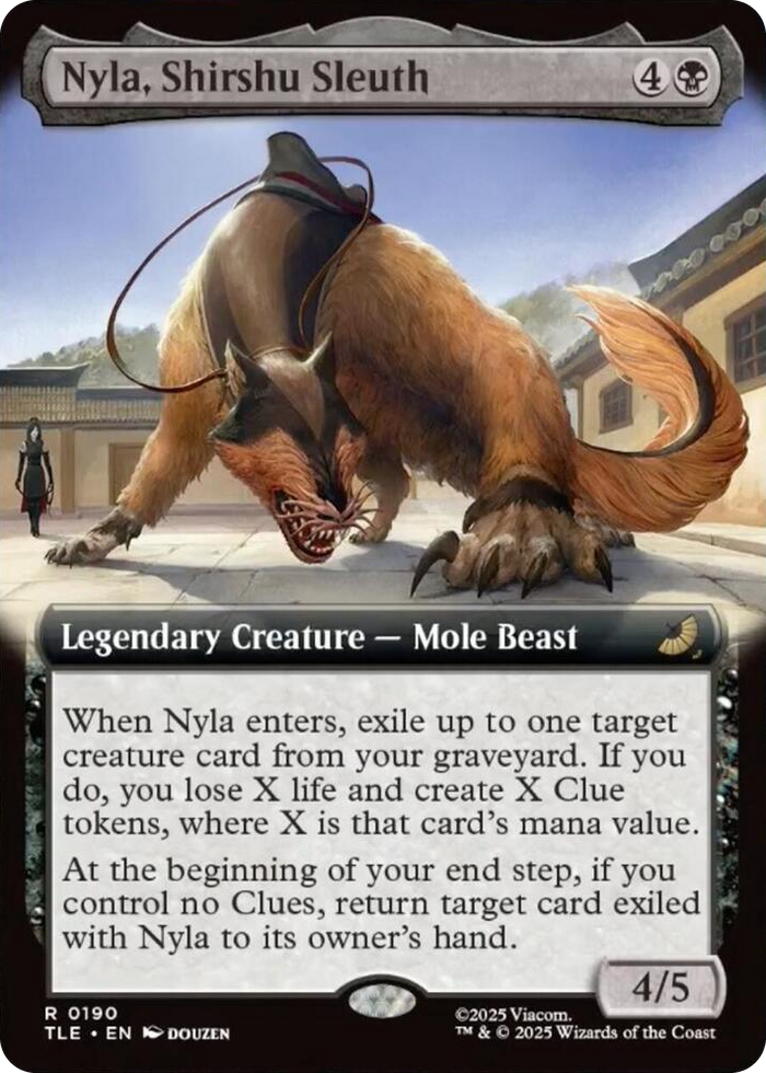 Nyla, Shirshu Sleuth (Extended Art) #190 R - The Last Airbender: Eternal-Legal Pokemon card