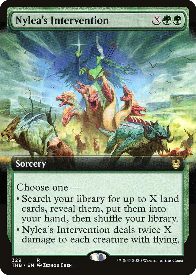 0329 Nylea's Intervention (Extended Art) R Theros Beyond Death