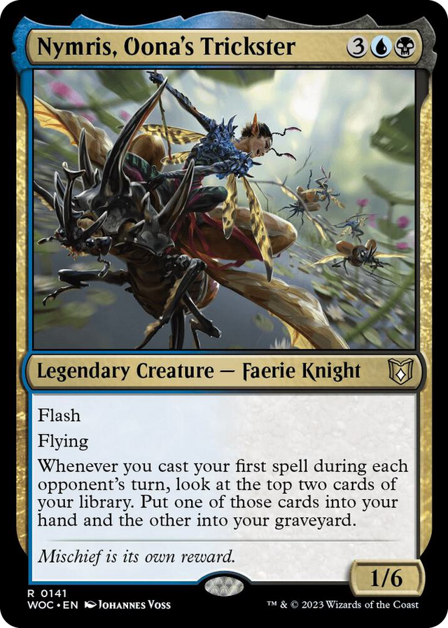 0141 Nymris, Oona's Trickster R Commander: Wilds of Eldraine