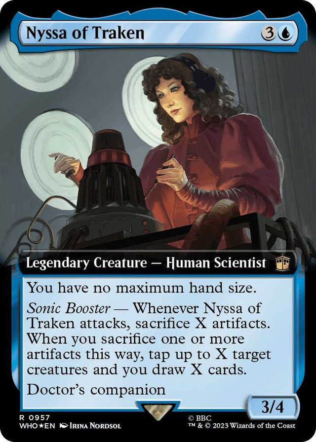 0957 Nyssa of Traken (Extended Art) (Surge Foil) R Universes Beyond: Doctor Who