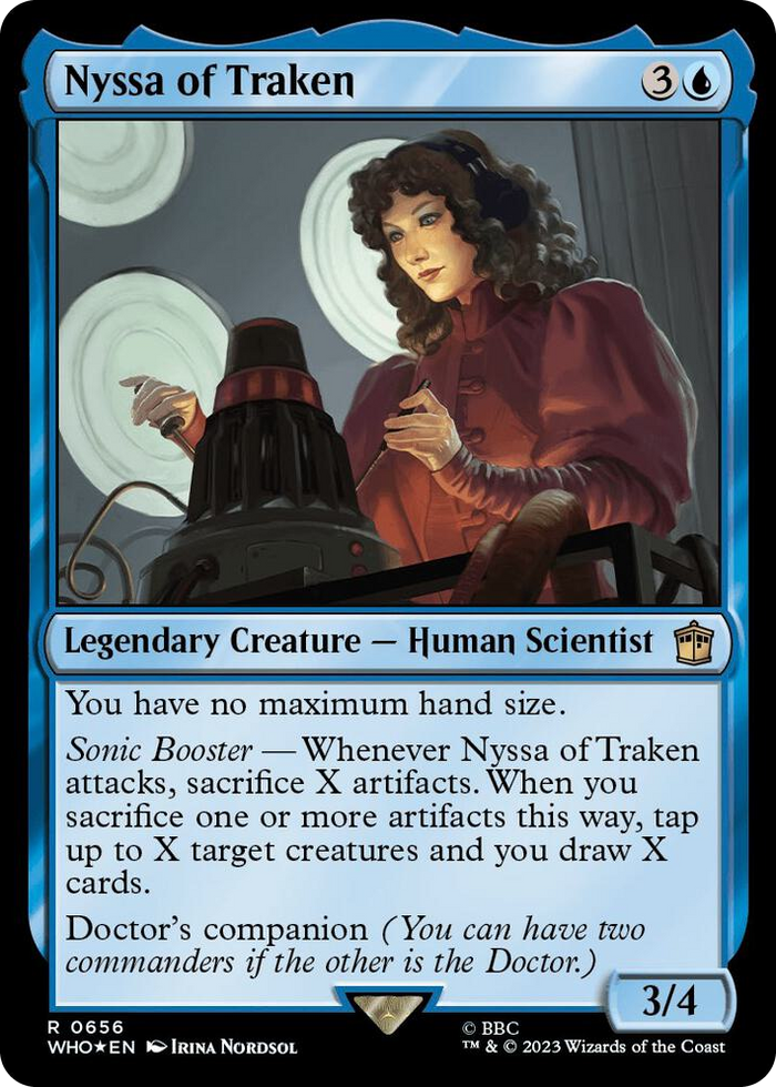 Nyssa of Traken (Surge Foil) #656 R - Universes Beyond: Doctor Who Pokemon card