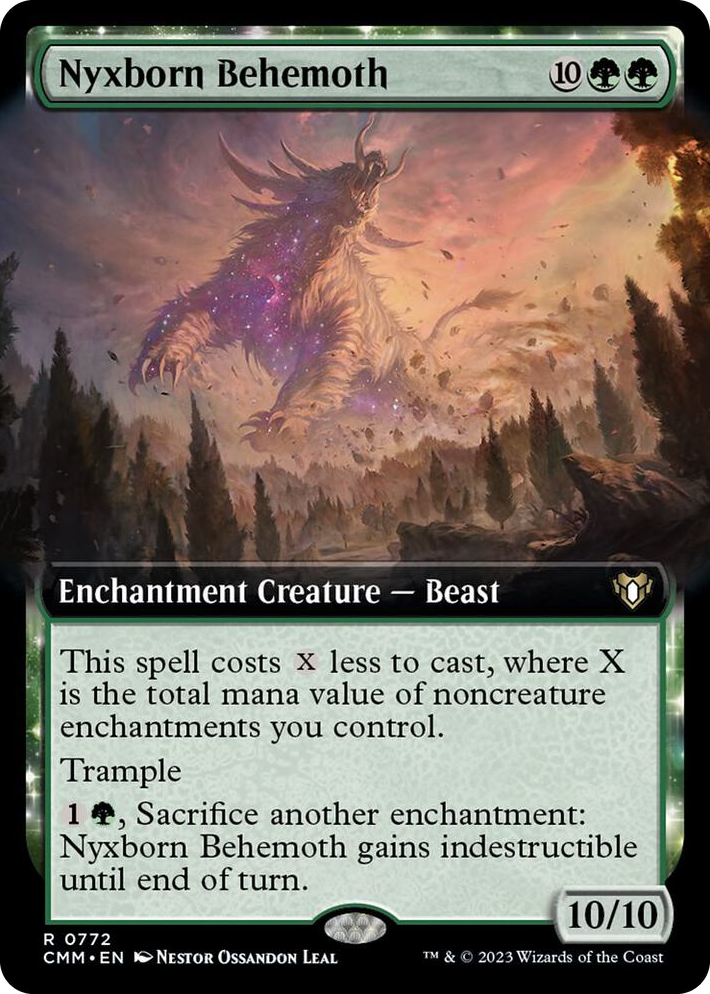 0772 Nyxborn Behemoth (Extended Art) R Commander Masters