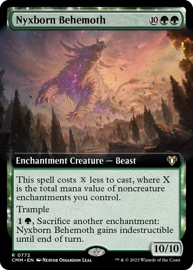 0772 Nyxborn Behemoth (Extended Art) R Commander Masters