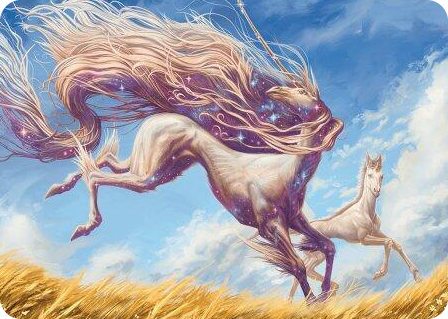0001 Nyxborn Unicorn Art Card S Art Series: Modern Horizons 3