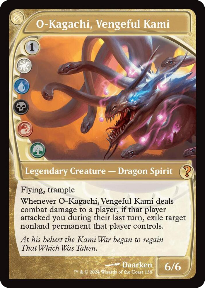 O-Kagachi, Vengeful Kami (Future Sight) #138 M - Mystery Booster 2 Pokemon card