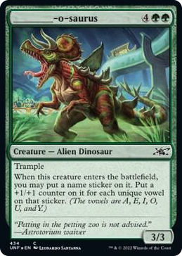 0434 _______-o-saurus (Galaxy Foil) C Unfinity