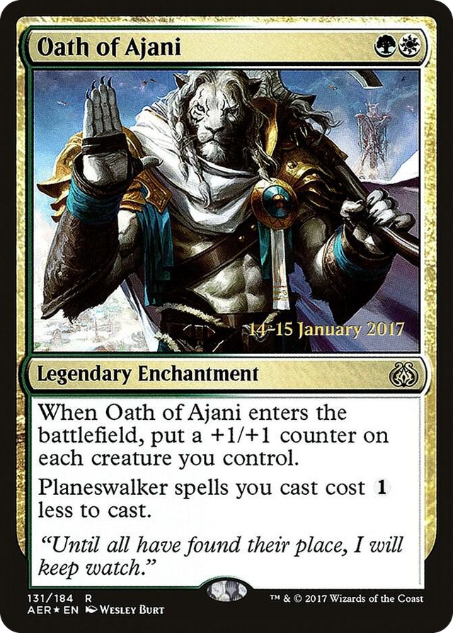 0131 Oath of Ajani R Prerelease Cards