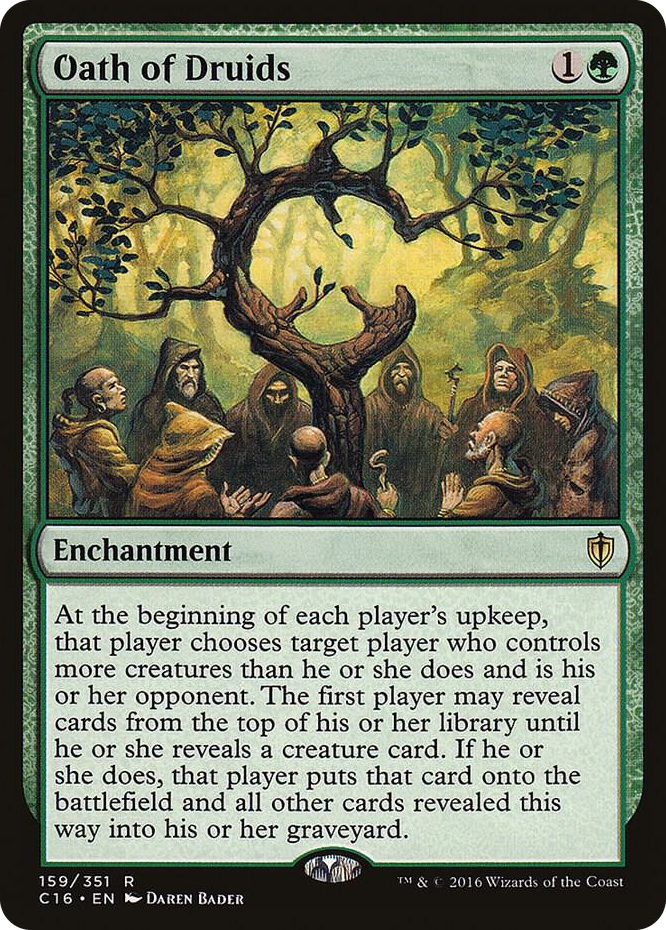 Oath of Druids #159 R - Commander 2016 Pokemon card