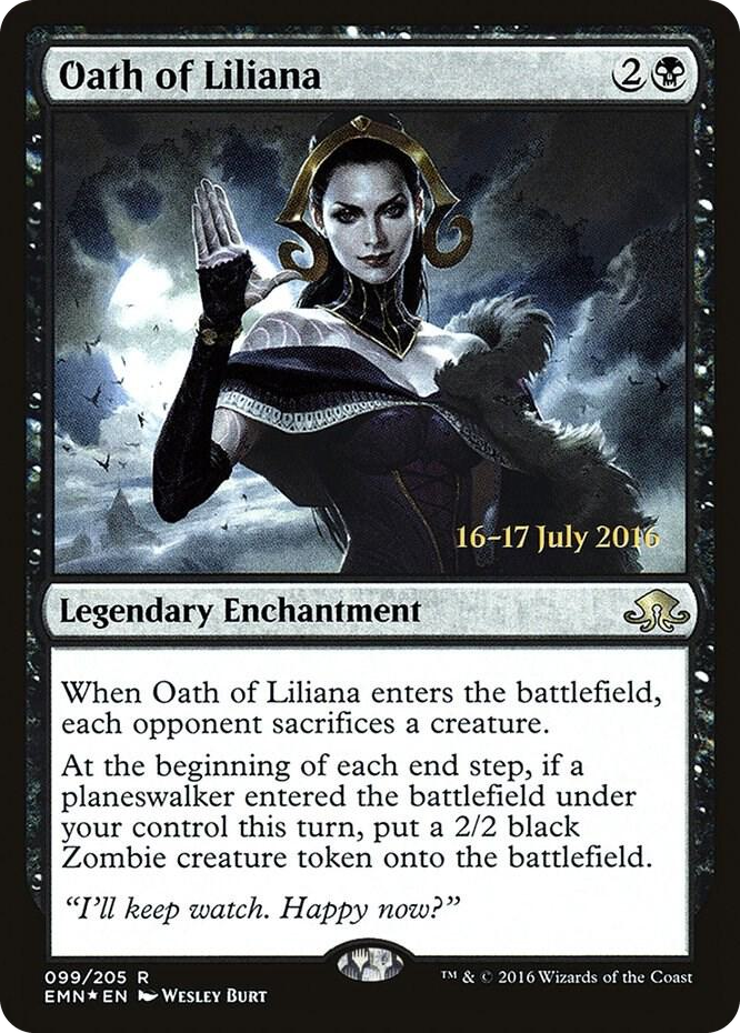 Oath of Liliana #99 R - Prerelease Cards Pokemon card