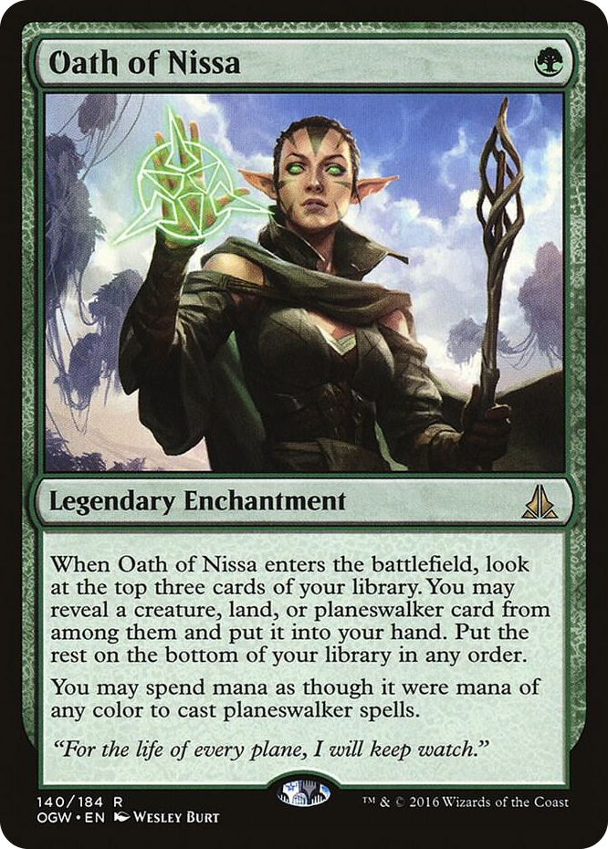 Oath of Nissa #140 R - Oath of the Gatewatch Pokemon card