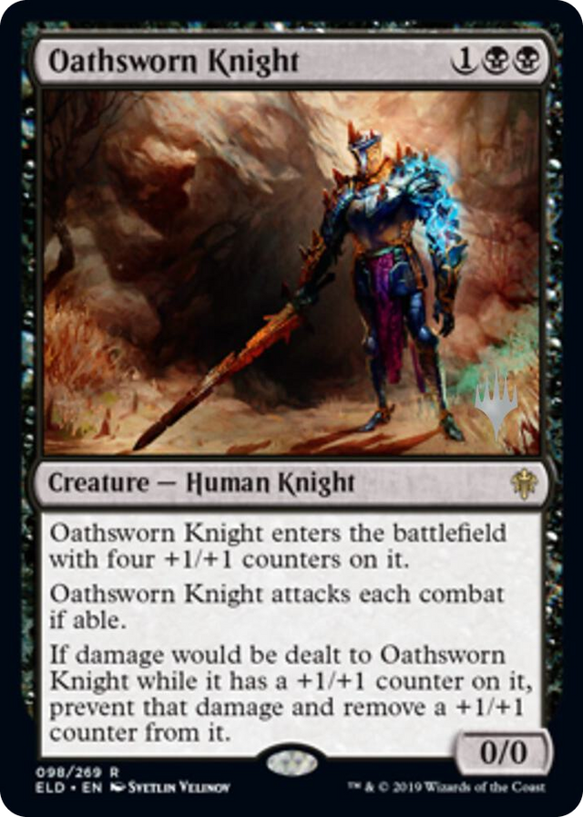0098 Oathsworn Knight R Promo Pack: Throne of Eldraine