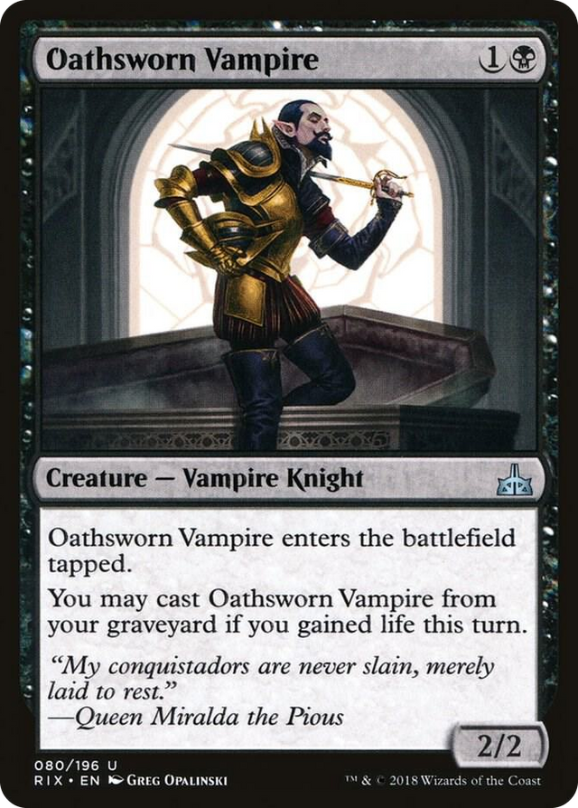 0080 Oathsworn Vampire U Rivals of Ixalan