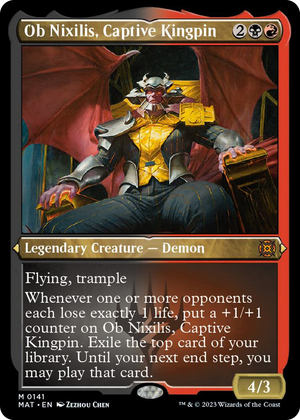 0141 Ob Nixilis, Captive Kingpin (Foil Etched) M March of the Machine: The Aftermath