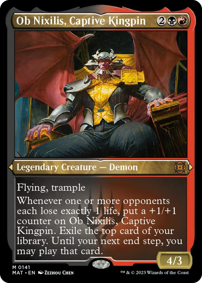 0141 Ob Nixilis, Captive Kingpin (Foil Etched) M March of the Machine: The Aftermath
