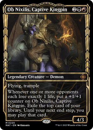 0220 Ob Nixilis, Captive Kingpin (Halo Foil) M March of the Machine: The Aftermath