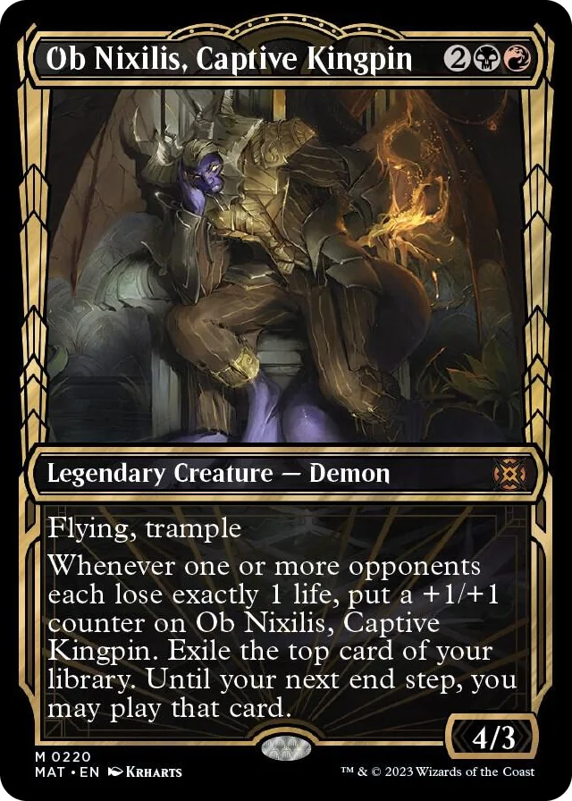 0220 Ob Nixilis, Captive Kingpin (Halo Foil) M March of the Machine: The Aftermath