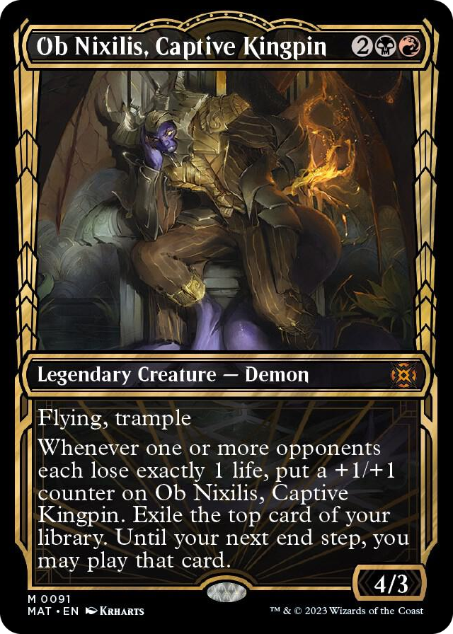 Ob Nixilis, Captive Kingpin (Showcase) #91 M - March of the Machine: The Aftermath Pokemon card