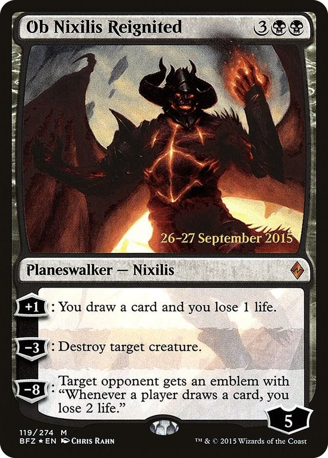 Ob Nixilis Reignited #119 M - Prerelease Cards Pokemon card