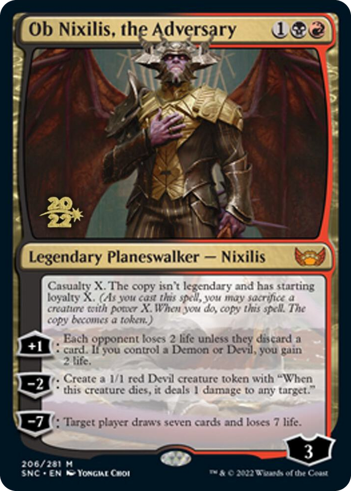Ob Nixilis, the Adversary #206 M - Prerelease Cards Pokemon card