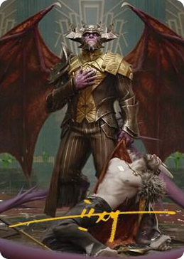 0031 Ob Nixilis, the Adversary Art Card (31/81) (Gold-Stamped Signature) S Art Series: Streets of New Capenna