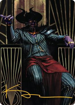 0071 Ob Nixilis, the Adversary Art Card (71/81) (Gold-Stamped Signature) S Art Series: Streets of New Capenna