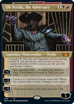 0448 Ob Nixilis, the Adversary (Showcase) (Foil Etched) M Streets of New Capenna
