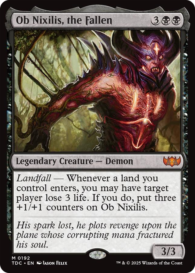 0192 Ob Nixilis, the Fallen M Commander: Tarkir: Dragonstorm