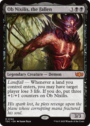 0192 Ob Nixilis, the Fallen M Commander: Tarkir: Dragonstorm